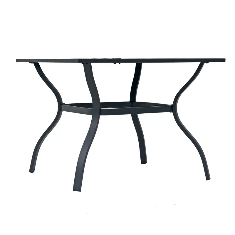 Large outdoor dining table metal outdoor table outdoor dining sets for 4 garden table