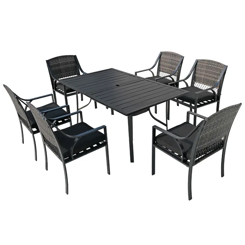 outdoor dining sets for 6 outdoor dining table and chairs garden furniture metal coffee table