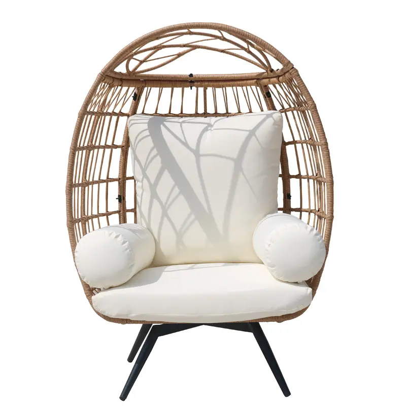Patio furniture synthetic wicker outdoor furniture rattan garden chairs swivel egg chair