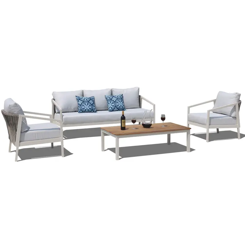 Modern Outdoor Backyard Lawn Seating Outside Deck Couch Conversation Sofa Clearance Garden Patio Furniture Sets Outdoor Chair