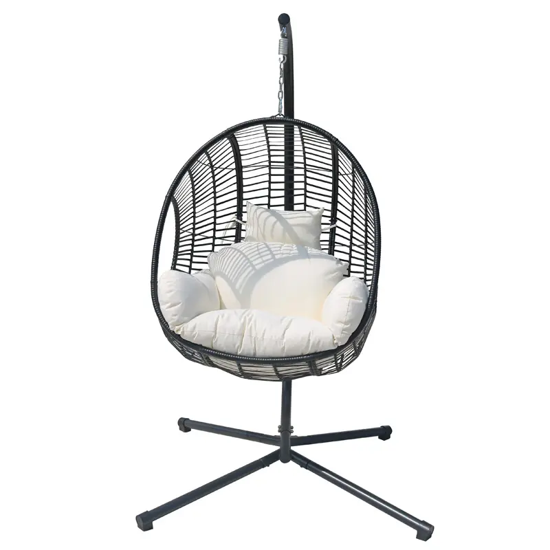 Rattan garden furniture metal patio furniture hanging egg chair hanging basket chair