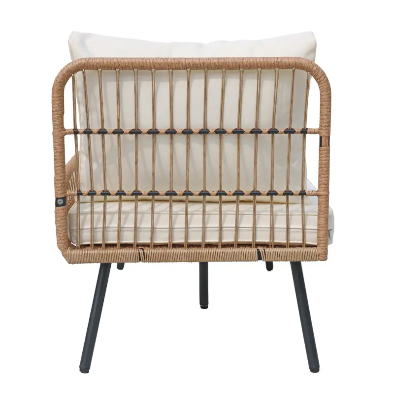 Rattan outdoor sofa round outdoor coffee table wicker outdoor furniture