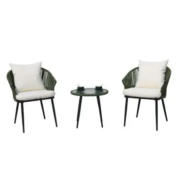 Outdoor green dining set garden dining set metal patio furniture garden chairs