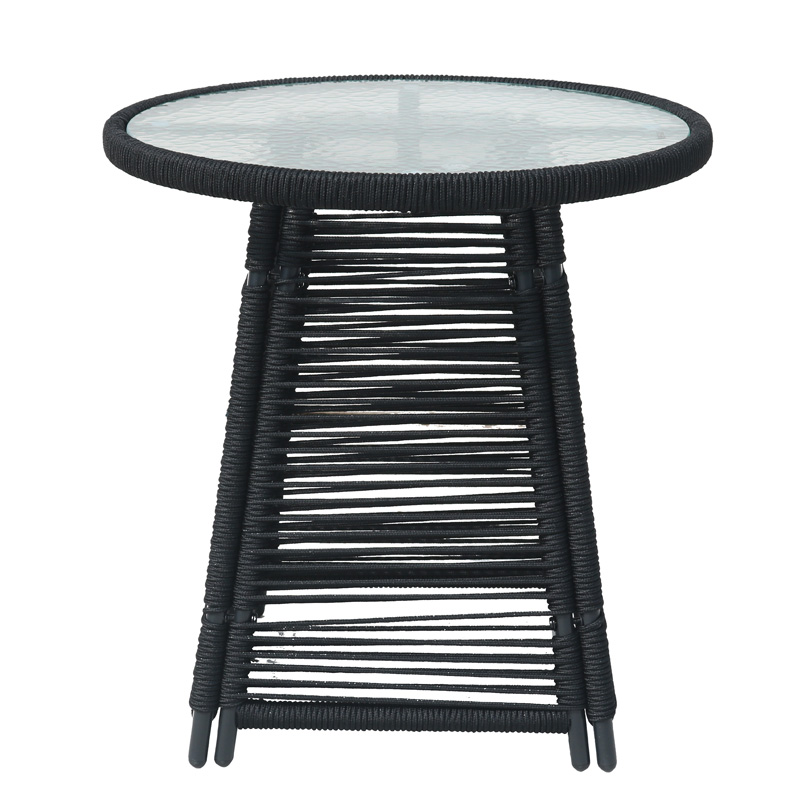 Modern black outdoor furniture grey rattan garden furniture metal garden furniture garden table and chairs set