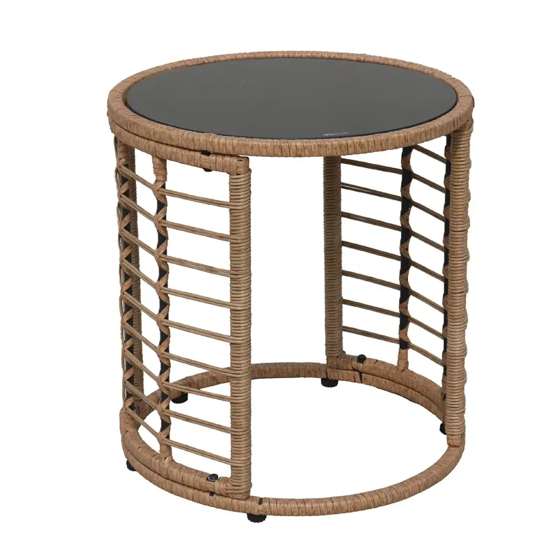 Rattan outdoor sofa round outdoor coffee table wicker outdoor furniture