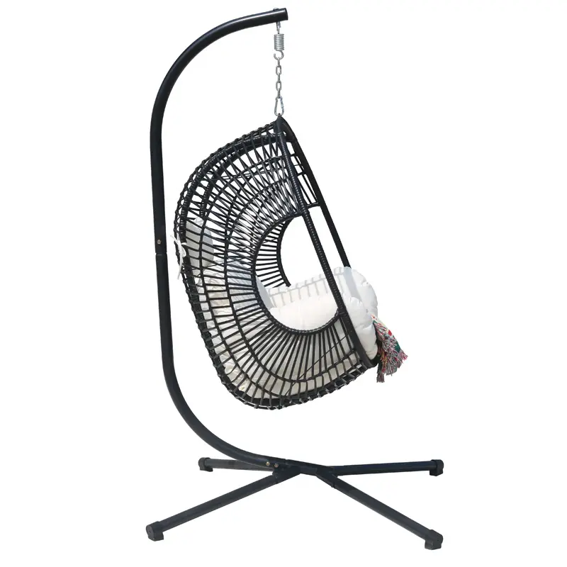 Rattan garden furniture metal patio furniture hanging egg chair hanging basket chair