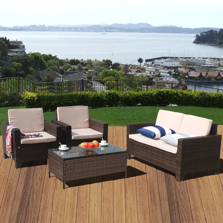 New Jersey patio furniture set /Garden/Wicker /Rattan/Leisure/Outdoor garden furniture Four pieces set