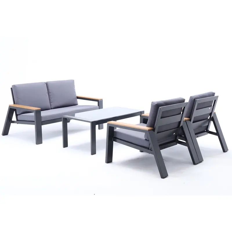 4 piece garden furniture set aluminum patio sofa set outdoor patio furniture patio sofa