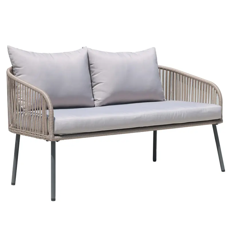 All weather wicker patio furniture rattan furniture curved outdoor sofa rattan garden sofa rattan sofa set