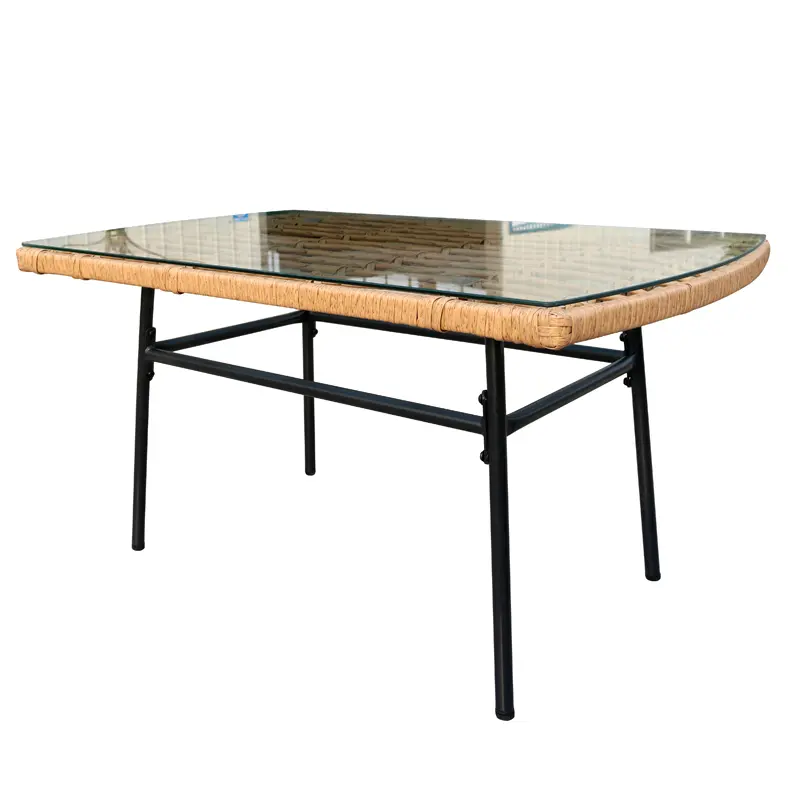 Four-piece set, black leg tubes,outdoor garden furniture