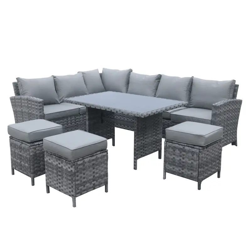 L shape outdoor sofa9cv