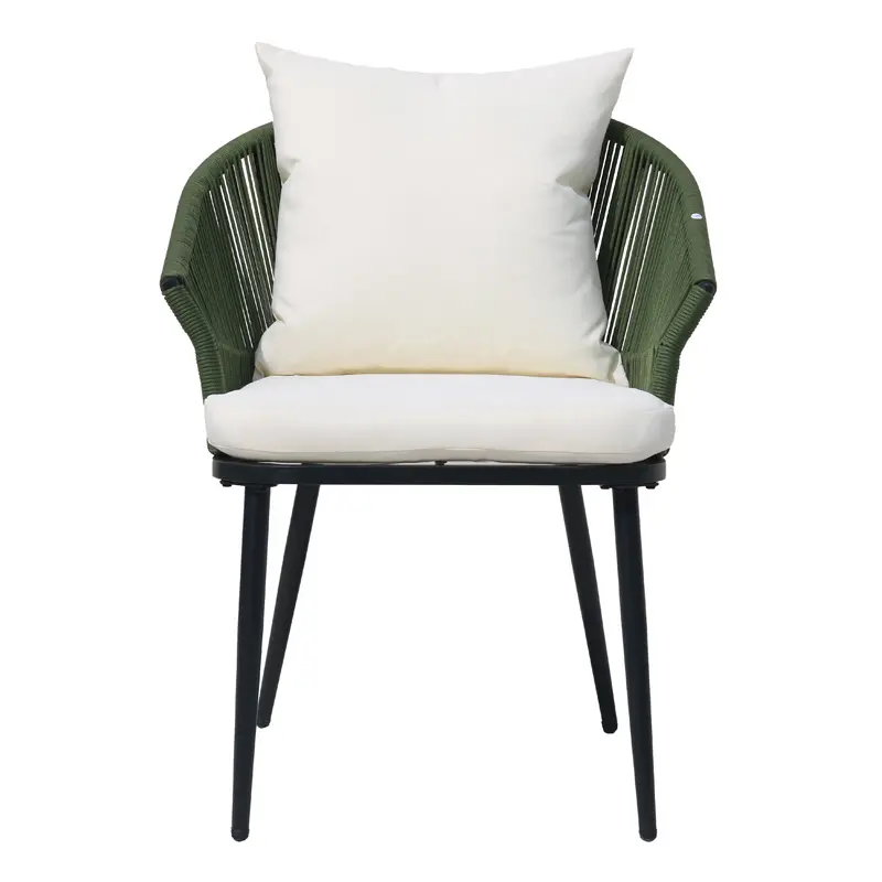 Outdoor green dining set garden dining set metal patio furniture garden chairs