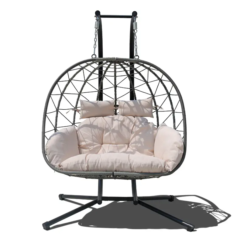 double hanging egg chairseb